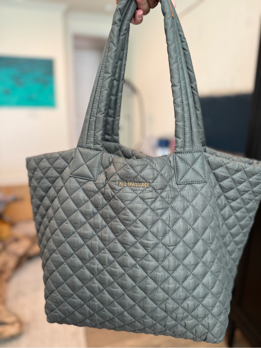 MZ Wallace Metro Tote, Magnet Gray